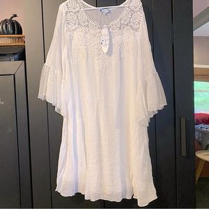 Boho white dress